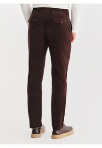 Pako Lorente - Brązowe spodnie sztruksowe. Okazja: na co dzień. Kolor: niebieski, brązowy. Materiał: sztruks. Sezon: zima, jesień. Styl: casual #5