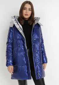 Born2be - Niebieska Kurtka Pronassa. Kolor: niebieski. Materiał: tkanina #1