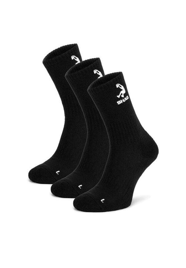 Shaq Skarpety długie AS_SHQ_H_001W_SS25 (3-PACK) Czarny. Kolor: czarny. Materiał: bawełna