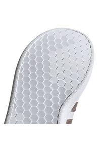 Adidas - Buty adidas Grand Court Jr EF0101 białe czarne. Okazja: na co dzień. Zapięcie: sznurówki. Kolor: czarny, biały, wielokolorowy. Materiał: guma, syntetyk, skóra. Szerokość cholewki: normalna #4