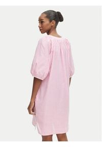 Iconique Sukienka letnia Giorgia IC26-103 Różowy jasny Relaxed Fit. Kolor: różowy. Materiał: bawełna. Sezon: lato #2