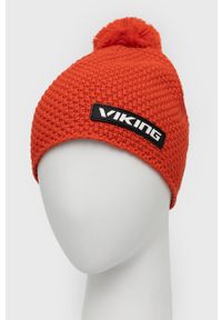 Viking czapka kolor czerwony wełniana. Kolor: czerwony. Materiał: wełna #3