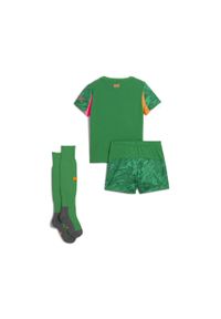 Puma - Dziecięcy strój bramkarski Manchester City 25/26 PUMA. Kolor: zielony, pomarańczowy, wielokolorowy, żółty. Materiał: dresówka. Styl: młodzieżowy, sportowy