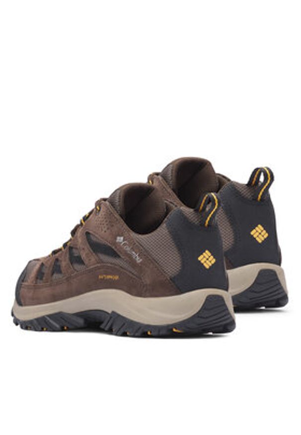 columbia - Columbia Trekkingi Crestwood Waterproof 2100651 Brązowy. Kolor: brązowy. Materiał: skóra, zamsz. Sport: turystyka piesza