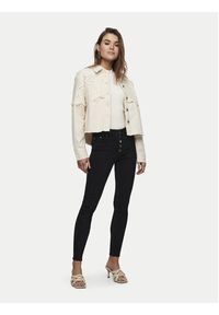 only - ONLY Kurtka jeansowa Elena 15232378 Beżowy Regular Fit. Kolor: beżowy. Materiał: bawełna #5