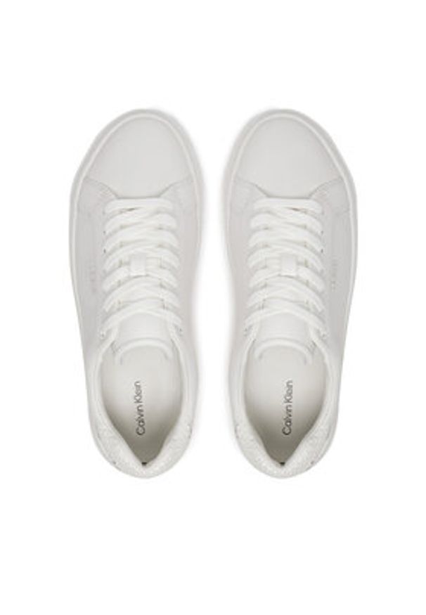 Calvin Klein Sneakersy HW0HW02298 Biały. Kolor: biały. Materiał: skóra