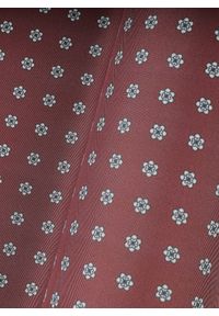 Pako Lorente - PAKO LORENTE – Bordowa poszetka w kwiatki. Kolor: czerwony. Materiał: poliester. Wzór: kwiaty #2