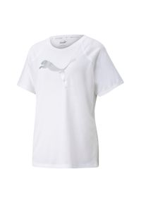 Koszulka fitness damska Puma Evostripe Tee. Kolor: biały. Sport: fitness #1