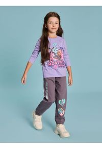 Sinsay - Spodnie dresowe Monster High - szary. Kolor: szary. Materiał: dresówka. Długość: długie. Wzór: nadruk #1