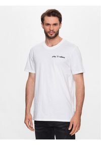Zadig&Voltaire T-Shirt Ted Lion JMTS00599 Biały Regular Fit. Kolor: biały. Materiał: bawełna