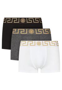 VERSACE - Versace Komplet 3 par bokserek AU10326 Kolorowy. Materiał: bawełna. Wzór: kolorowy