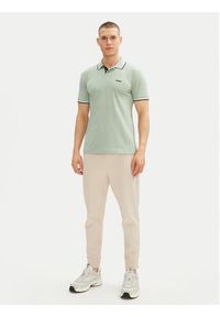 BOSS Polo Paul 50506193 Zielony Slim Fit. Typ kołnierza: polo. Kolor: zielony. Materiał: bawełna