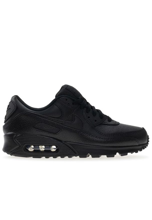 Buty męskie Nike Air Max 90 LTR CZ5594-001 - czarne. Zapięcie: sznurówki. Kolor: czarny. Materiał: skóra, syntetyk, materiał. Szerokość cholewki: normalna. Sezon: lato. Model: Nike Air Max, Nike Air Max 90