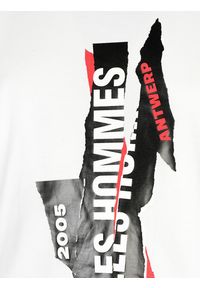 Les Hommes T-shirt "Logo" | LJT224-710P | Logo | Mężczyzna | Biały. Okazja: na co dzień. Kolor: biały. Materiał: bawełna. Wzór: nadruk. Styl: casual #5