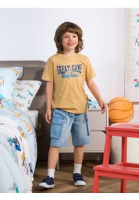 Sinsay - Szorty cargo - niebieski. Kolor: niebieski. Materiał: jeans, tkanina