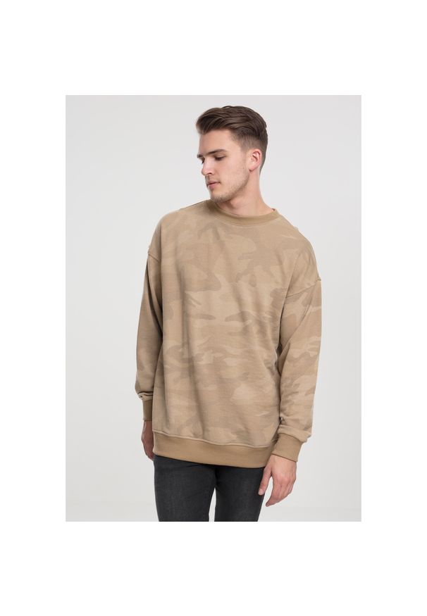 Urban Classics - Koszulka z długim rękawem klasyka miejska. Kolor: zielony, brązowy, wielokolorowy. Długość rękawa: długi rękaw. Długość: długie. Styl: sportowy