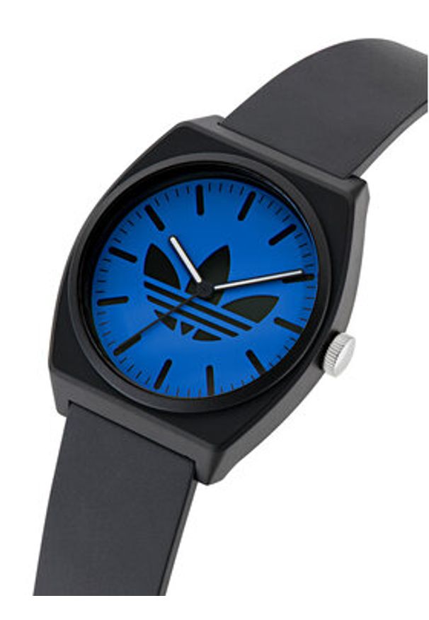Adidas - adidas Zegarek AO Street Project Two AOST25547 Czarny. Kolor: czarny. Materiał: syntetyk. Styl: street