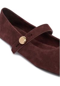 Tory Burch Baleriny 184681 Brązowy. Kolor: brązowy. Materiał: zamsz, skóra #4