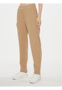 Marella Spodnie materiałowe Ufficio 2337861037200 Brązowy Regular Fit. Kolor: brązowy. Materiał: bawełna #1