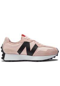 Buty New Balance U327CP - różowe. Zapięcie: sznurówki. Kolor: różowy. Materiał: guma, skóra, zamsz, materiał, syntetyk. Szerokość cholewki: normalna #1