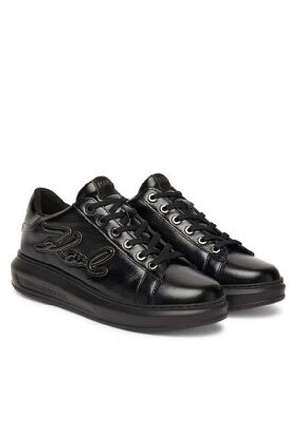 Karl Lagerfeld - KARL LAGERFELD Sneakersy Kapri KL62511S Czarny. Kolor: czarny. Materiał: skóra