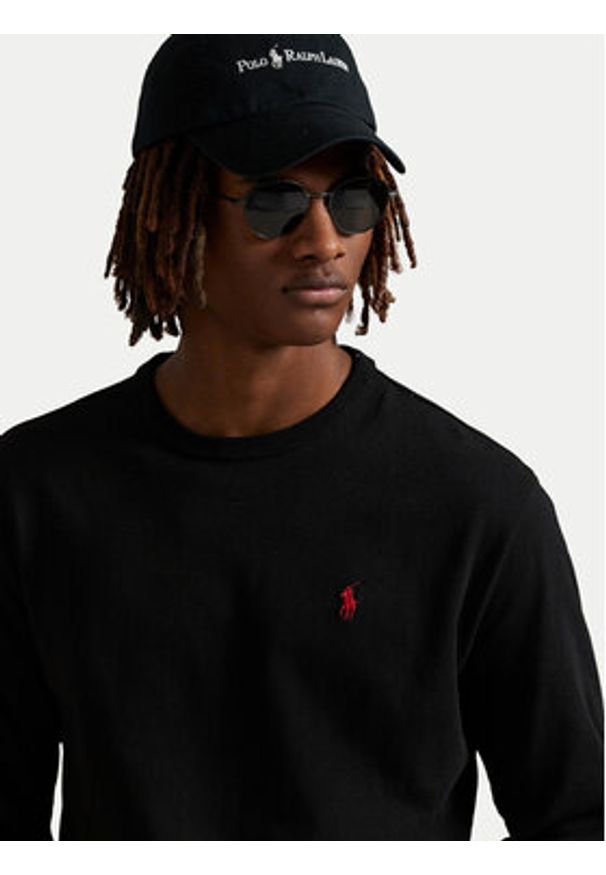 Polo Ralph Lauren Longsleeve 710970697001 Czarny Classic Fit. Typ kołnierza: polo. Kolor: czarny. Materiał: bawełna. Długość rękawa: długi rękaw