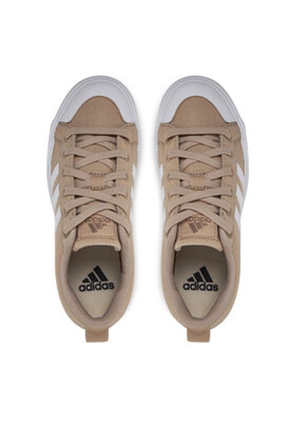 Adidas - adidas Sneakersy Bravada 2.0 Platform JI1798 Beżowy. Kolor: beżowy. Materiał: materiał. Obcas: na platformie
