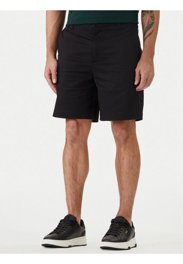 Hugo - HUGO Szorty materiałowe Genar261S 50567293 Czarny Slim Fit. Kolor: czarny. Materiał: bawełna