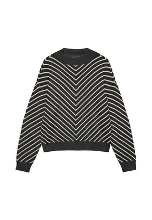 Vero Moda Sweter Capricorn 10331893 Czarny Regular Fit. Kolor: czarny. Materiał: bawełna