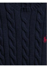 Polo Ralph Lauren Sweter 710775885001 Granatowy Regular Fit. Typ kołnierza: polo. Kolor: niebieski. Materiał: bawełna