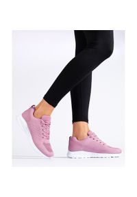 SUPER COOL Lekkie Ażurowe Sneakersy różowe. Kolor: różowy. Wzór: ażurowy #2
