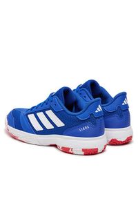 Adidas - adidas Buty halowe Ligra 8 Indoor Shoes Kids IH8245 Niebieski. Kolor: niebieski. Materiał: materiał #7