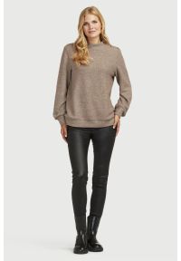 Cellbes - Komfortowy sweter. Okazja: na co dzień. Kolor: beżowy. Materiał: prążkowany. Długość rękawa: długi rękaw. Długość: długie. Styl: casual #3