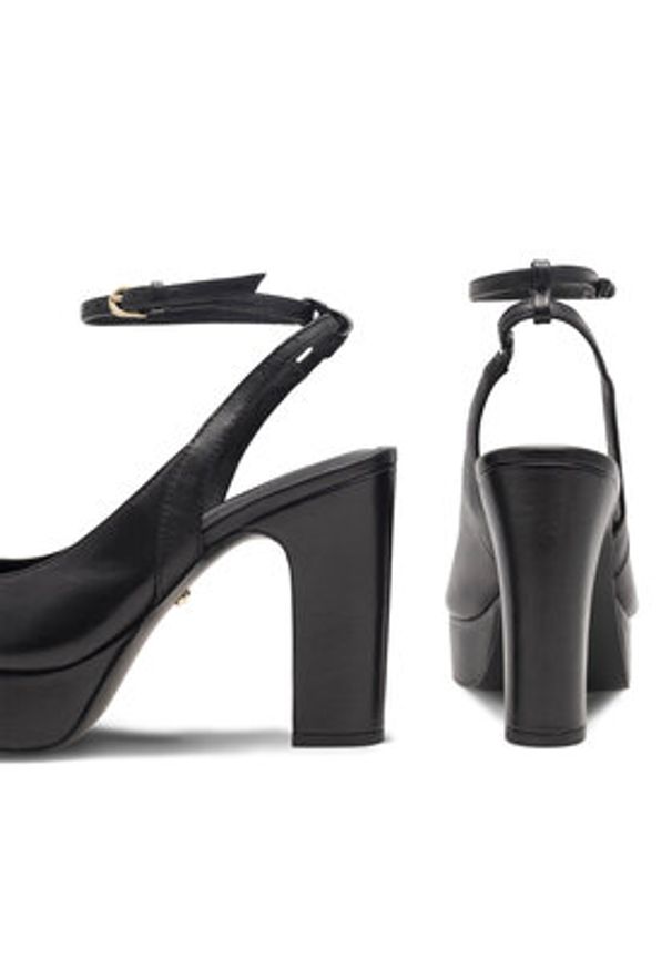 Gino Rossi - GINO ROSSI Czółenka COSENZA-110447 Czarny. Kolor: czarny. Materiał: skóra