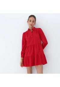 Mohito - Czerwona sukienka mini - Czerwony. Kolor: czerwony. Długość: mini