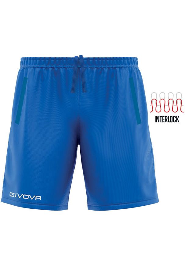 Givova Pocket Royal Szorty Sportowe 2XS - Lekkie i Oddychające. Kolor: niebieski. Materiał: poliester. Sport: taniec, joga i pilates