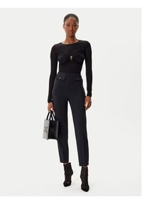 Elisabetta Franchi Spodnie materiałowe PA-120-56E2-V340 Czarny Regular Fit. Kolor: czarny. Materiał: syntetyk #2