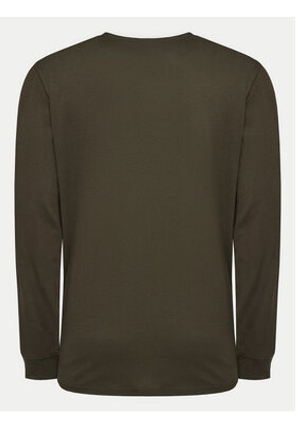 Lee Longsleeve Wobbly 112355592 Zielony Regular Fit. Kolor: zielony. Materiał: bawełna. Długość rękawa: długi rękaw