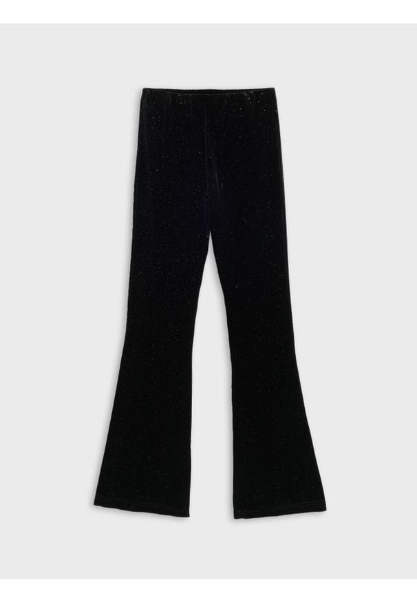 Sinsay - Spodnie dzwony - czarny. Kolor: czarny
