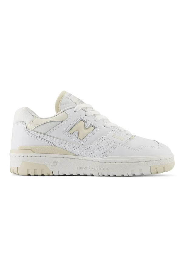 Buty damskie New Balance BBW550BK – białe. Okazja: na co dzień. Kolor: biały. Materiał: materiał, skóra, syntetyk. Szerokość cholewki: normalna