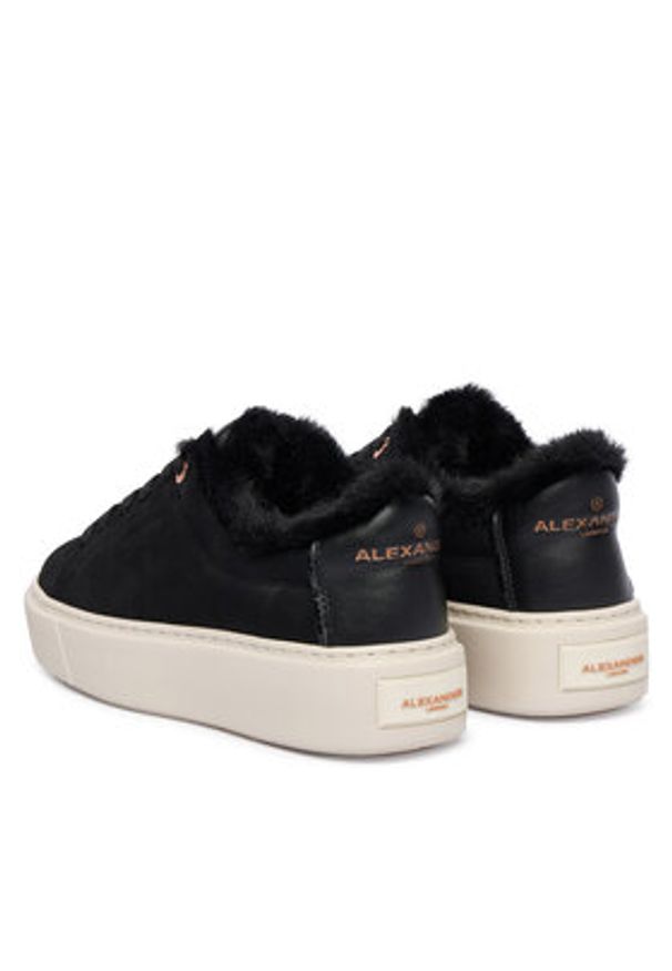 Alexander Smith Sneakersy London ALBCLHW-8242-BLK Czarny. Kolor: czarny. Materiał: skóra