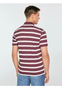 Big-Star - koszulka męska polo w białe paski bordowa talus 604. Okazja: na co dzień. Typ kołnierza: polo. Kolor: czerwony. Materiał: bawełna, sztruks, jeans, dzianina. Wzór: paski. Sezon: zima, jesień. Styl: casual, sportowy, klasyczny #6