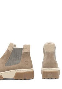 Rieker Botki X8674-64 Beżowy. Kolor: beżowy. Materiał: materiał #4