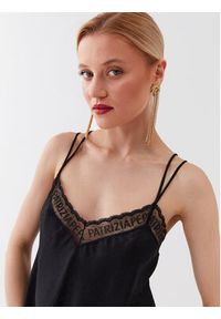 Patrizia Pepe Top 2C1455/A260-K103 Czarny Regular Fit. Kolor: czarny. Materiał: wiskoza #5