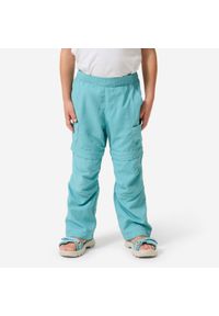 quechua - Spodnie turystyczne dla dzieci Quechua MH500 2w1. Kolor: niebieski. Materiał: poliester, poliamid, materiał. Sport: turystyka piesza #1