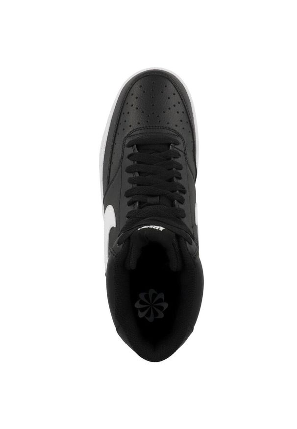 Buty do chodzenia męskie Nike Court Vision Mid Next Nature. Wysokość cholewki: za kostkę. Zapięcie: rzepy. Kolor: czarny. Materiał: guma, materiał, syntetyk. Szerokość cholewki: normalna. Model: Nike Court. Sport: turystyka piesza