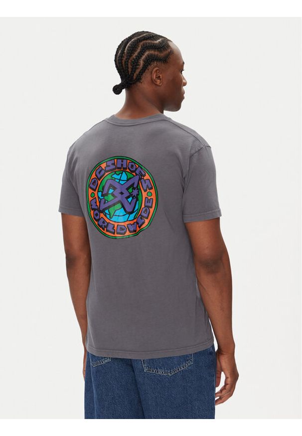 DC T-Shirt ADYZT05458 Szary Heritage Fit. Kolor: szary. Materiał: bawełna