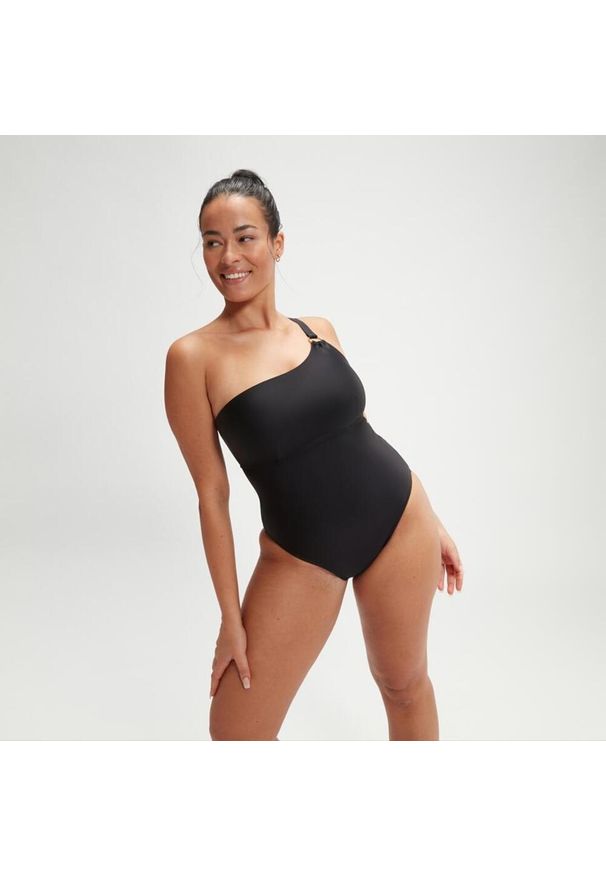 Strój kąpielowy jednoczęściowy damski na basen Speedo Asymmetric. Kolor: czarny