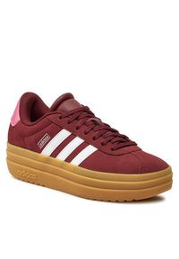 Adidas - adidas Buty VL Court Bold Lifestyle Kids IH4780 Bordowy. Kolor: czerwony