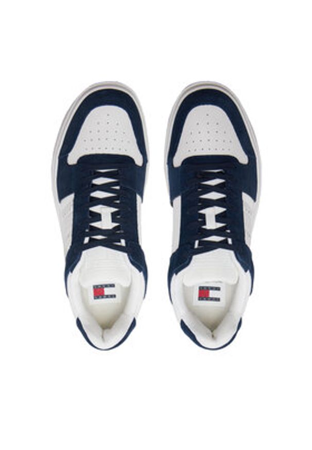 Tommy Jeans Sneakersy The Brooklyn Suede EM0EM01371 Granatowy. Kolor: niebieski. Materiał: zamsz, skóra